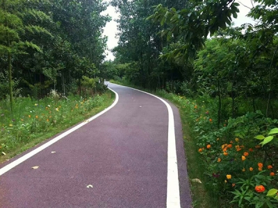 彩色透水砼道路