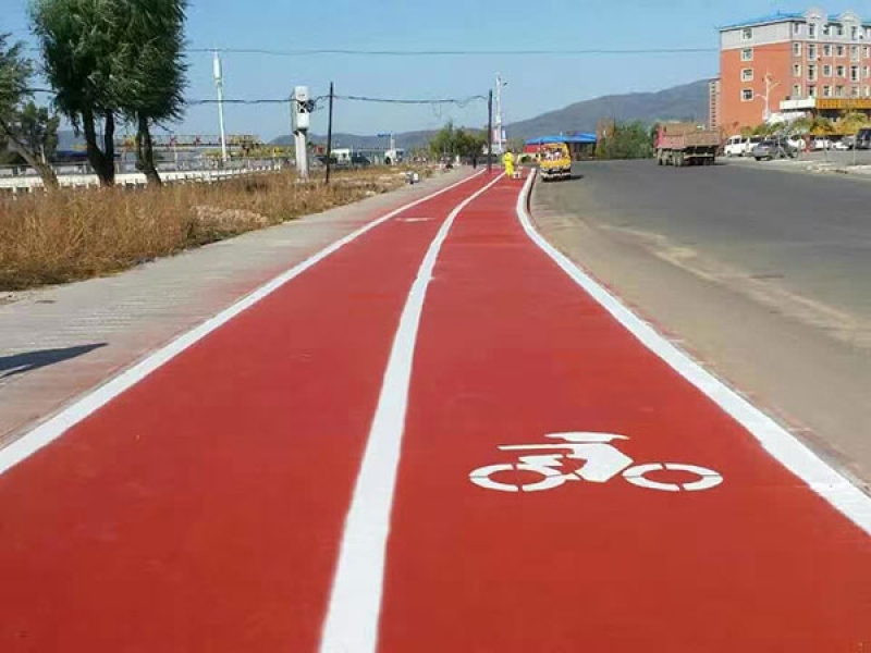 彩色透水砼道路